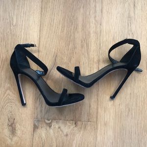 Stuart Weitzman strappy suede heels